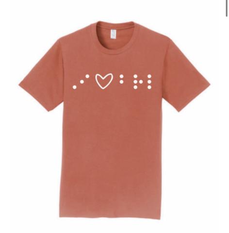 I heart braille coral